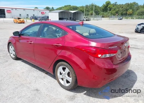 2013 Hyundai Elantra Gls z USA, uszkodzony, nr VIN 5NPDH4AE4DH399287